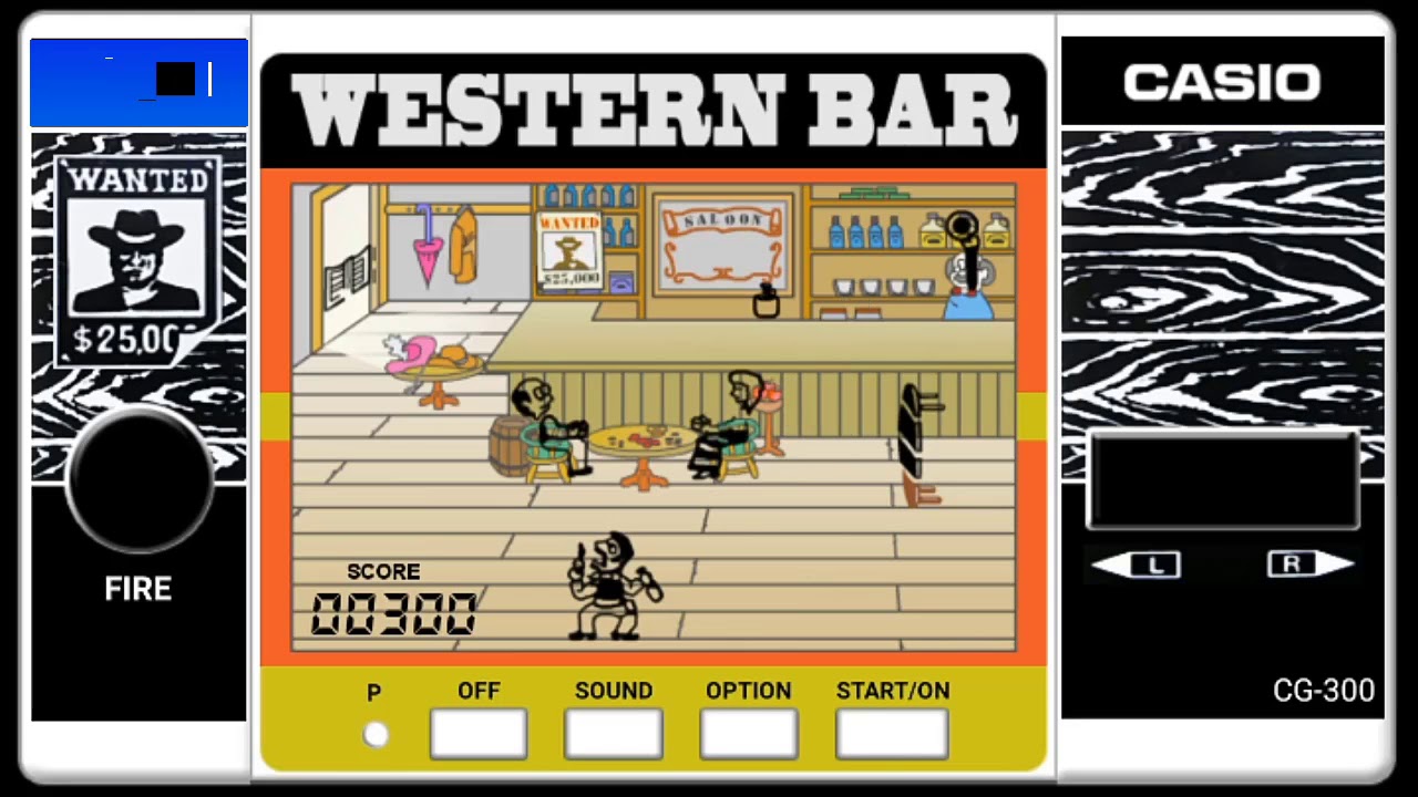 Western Bar - Colorful Version - CASIO Handheld Game Console
