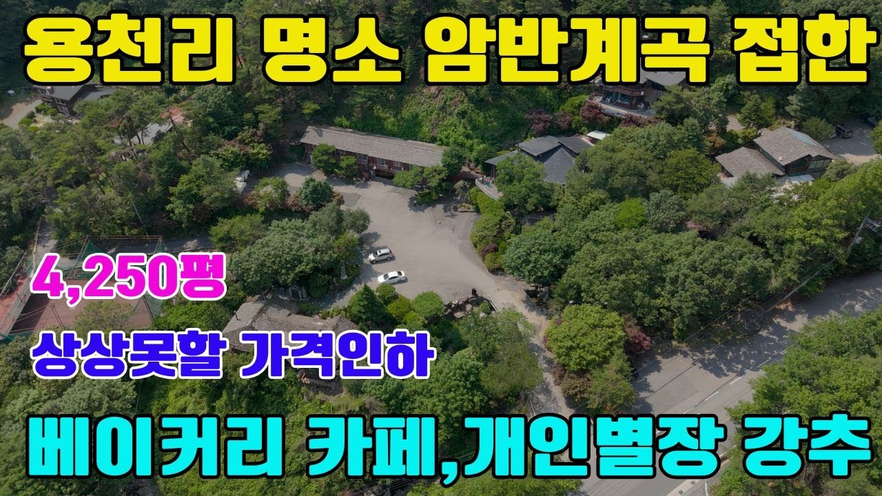 ◎30억인하 옥천면 용천리 천혜의 자연환경/암반계곡이 있는 용천리 무릉도원#용천리펜션급매물#별장급매물#양평전원주택급매물#계곡있는급매물#숲세권급매물#양평급매물#급매매#급매물