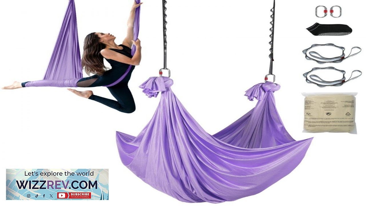 VEVOR Aerial Yoga Hammock & Swing 4.4 Yards Yoga Starter Kit