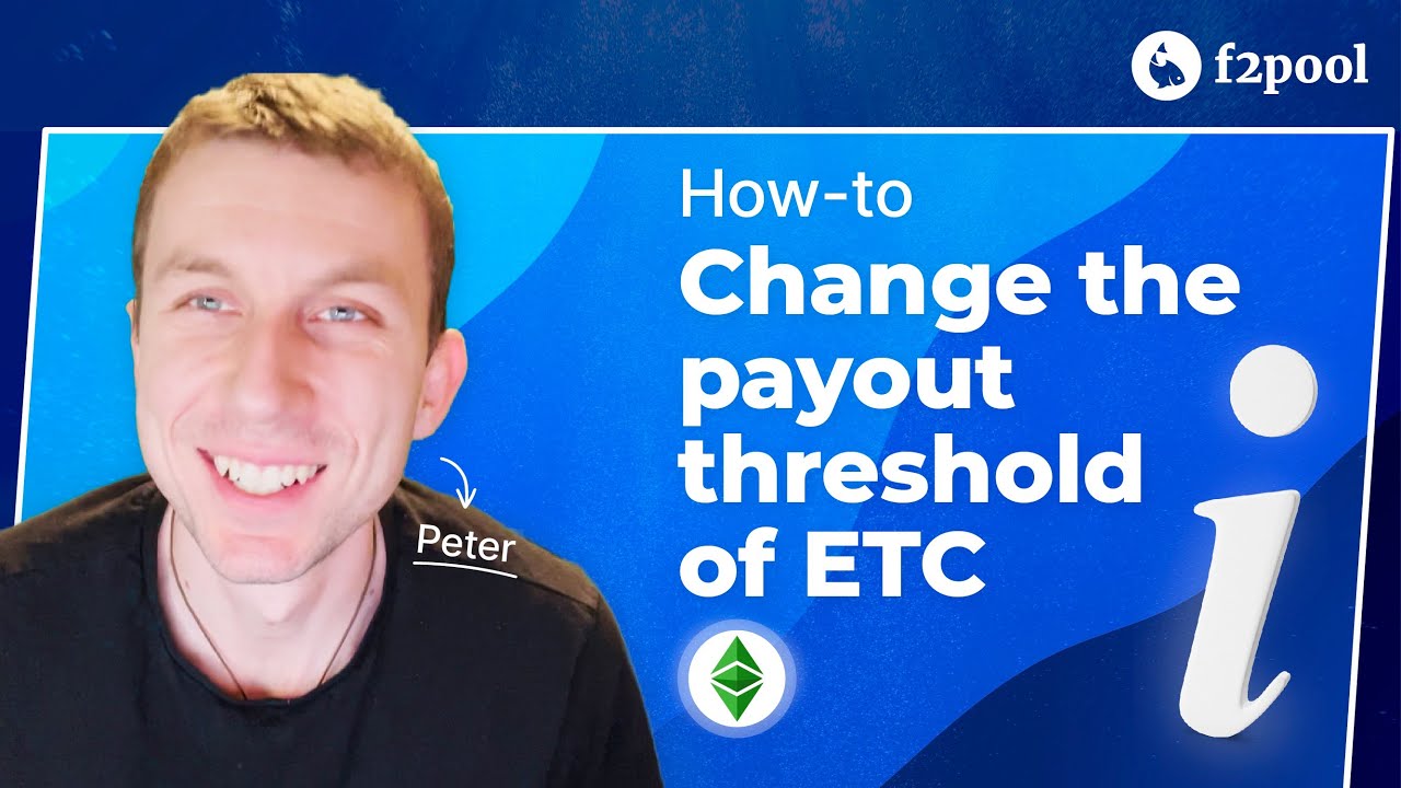 How to change ETC payout threshold at f2pool
