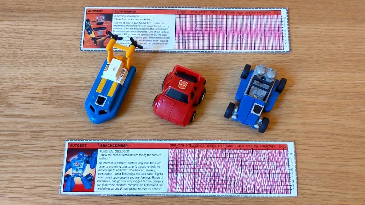 Оригиналы G1 из 80х Cliffjumper Beachcomber Seaspray