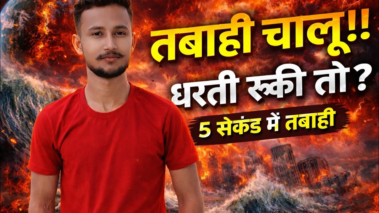 अगर धरती 5 सेकंड के लिए रुक जाए तो क्या होगा #science fect