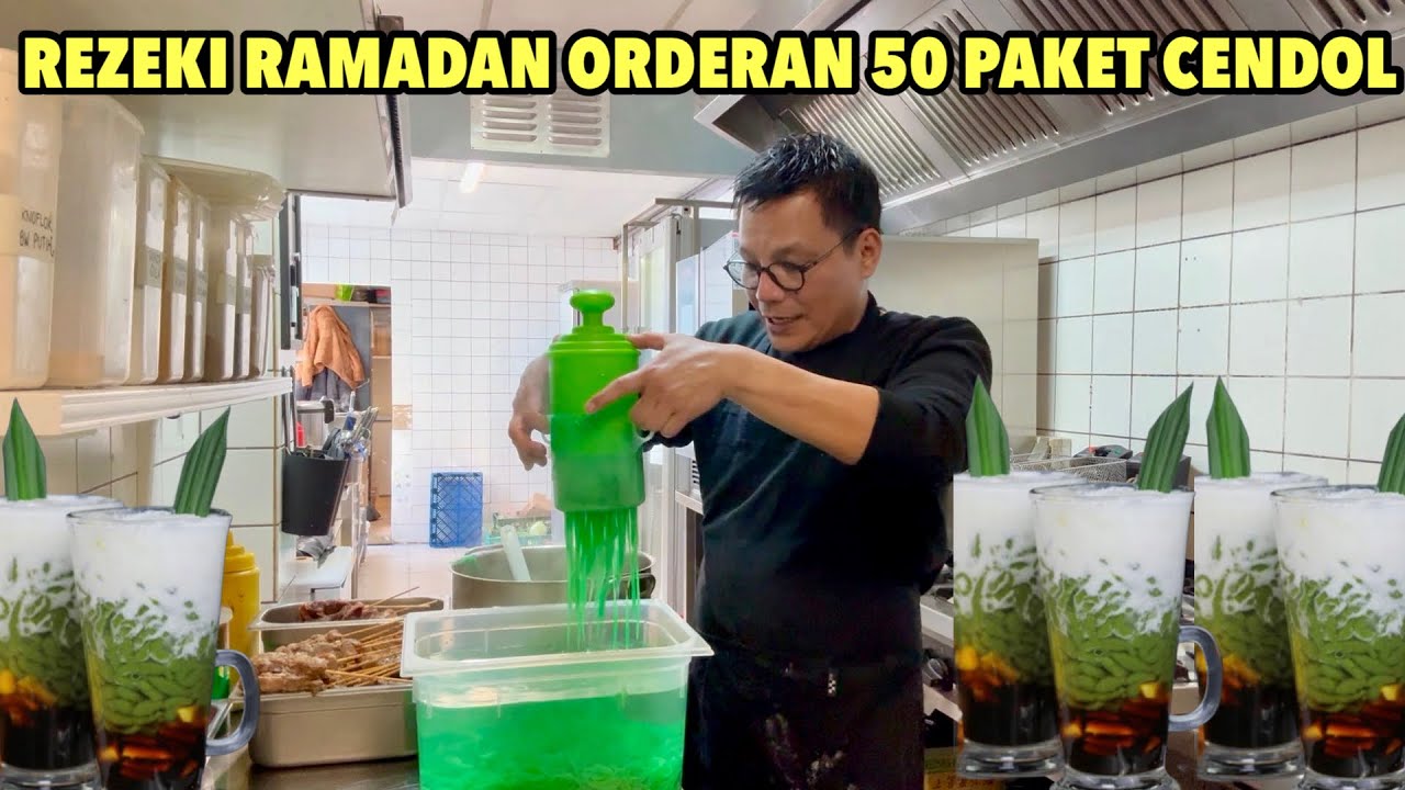 REZEKI BULAN PUASA DI HARI KE 2, KEBAGIAN ORDERAN CENDOL 50 PAKET