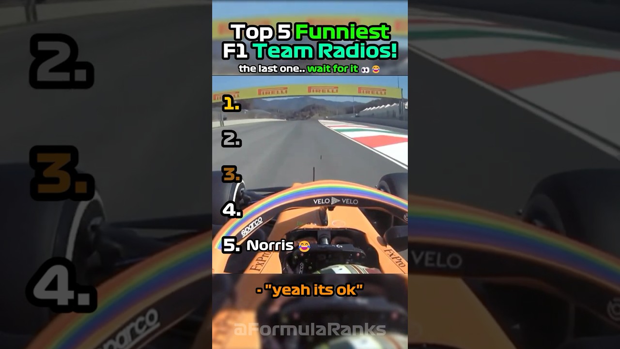 Top 5 Funniest F1 Team Radios 😂🏎️