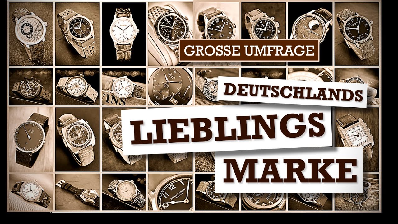 Umfrage: Welches sind die beliebtesten deutschen Uhrenmarken?