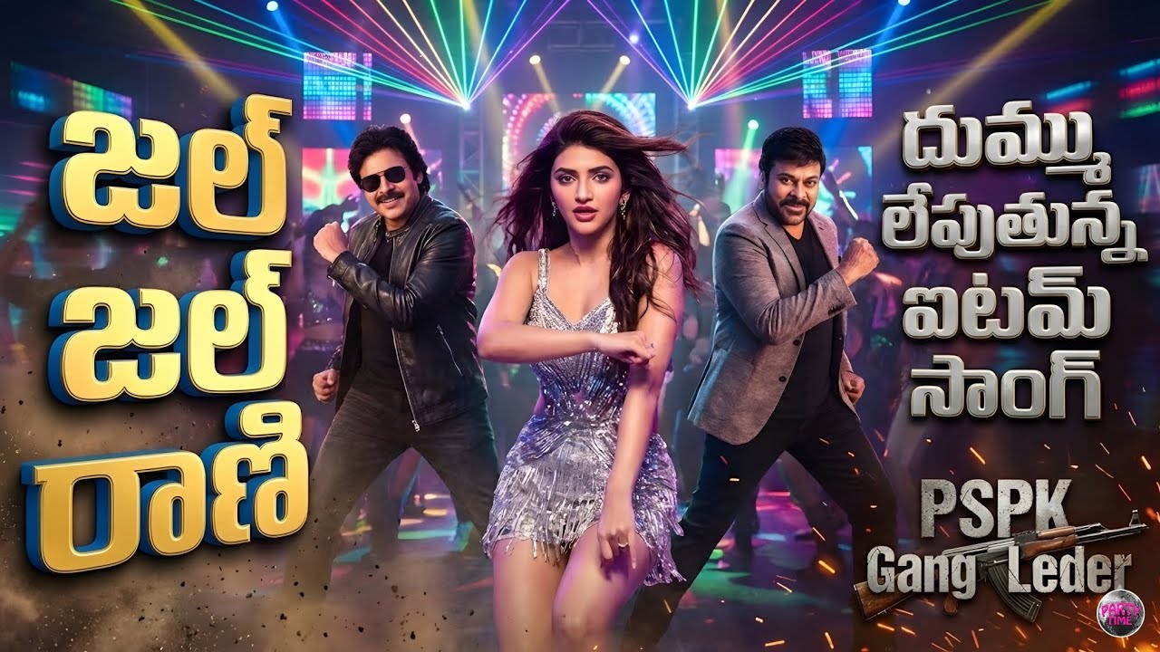 PSPK Gang Leder Item Song Trailer (4K) | Pawan Kalyan | Megastar Chiranjeevi | Sree Leela | Bheems