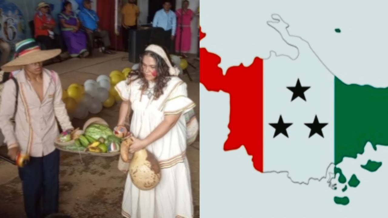 Presentación de costumbres ancestrales, típico de la Comarca Ngobe Bugle. 