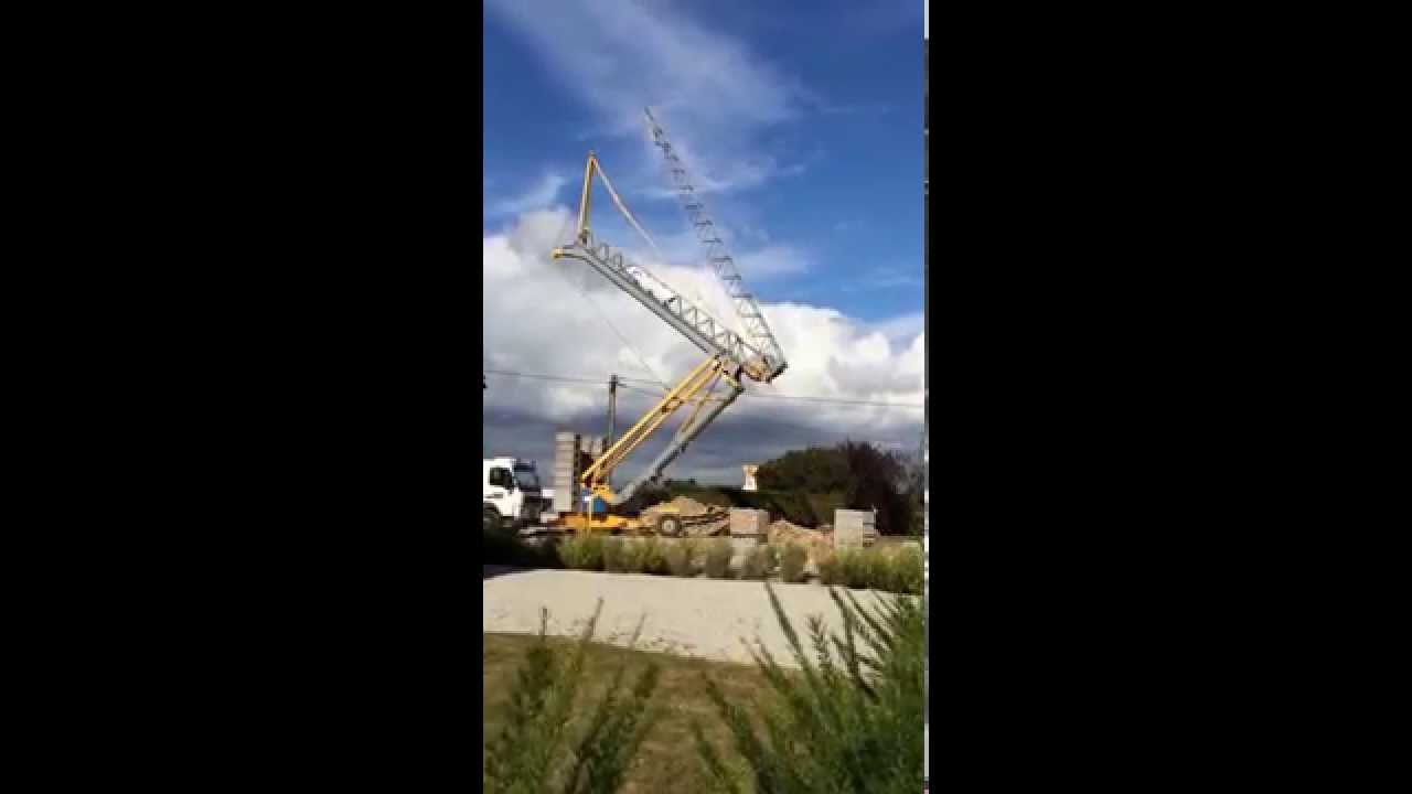 Installation & montage grue potain IGO 22 - Montage rapide