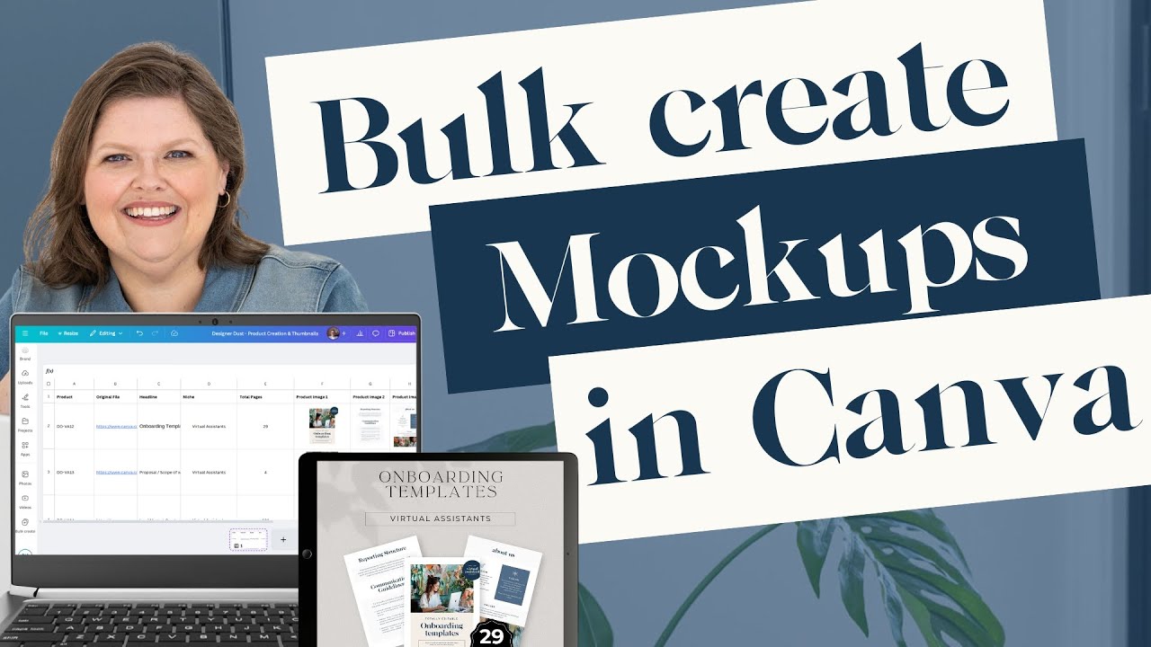 НОВИНКА &mdash; Canva Sheets для пакетных макетов | Создание изображений цифровых листингов товаров в б...
