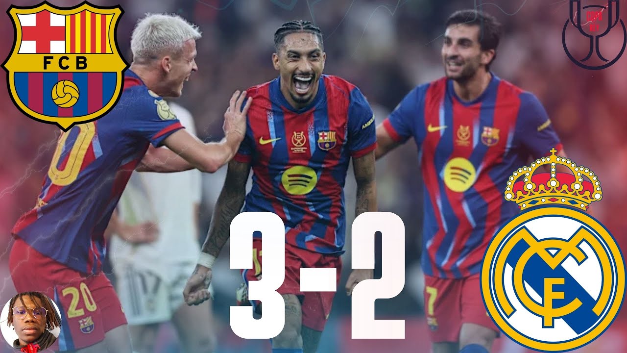 LE BARÇA ÉCRASE LE REAL ! 😱 RÉSUMÉ FOU (3-2) | Finale Supercoupe 2026
