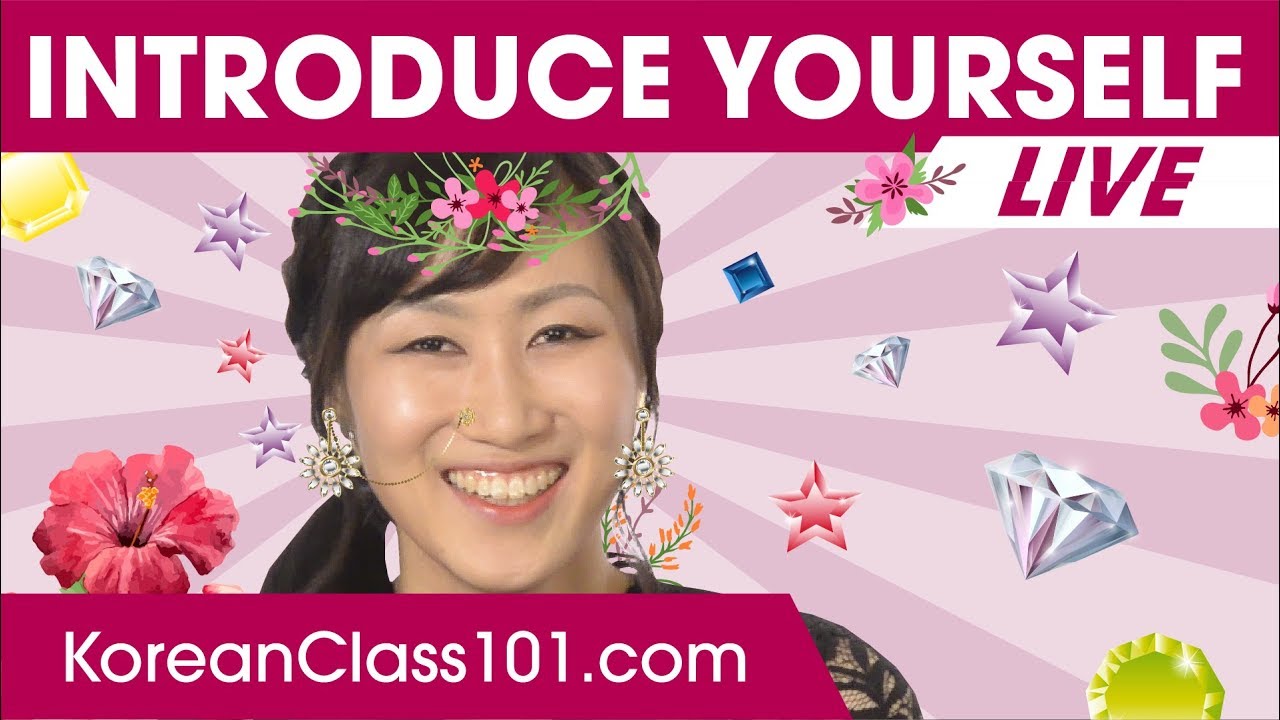 How to introduce yourself in Korean 🔴 | Learn Korean LIVE @1pm KST on Thu.