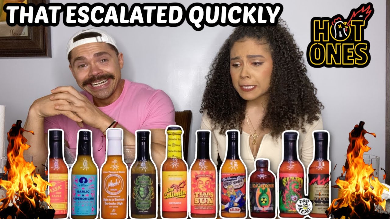 US VS SPICY WINGS | HOT ONES CHALLENGE | Daniela Carolina