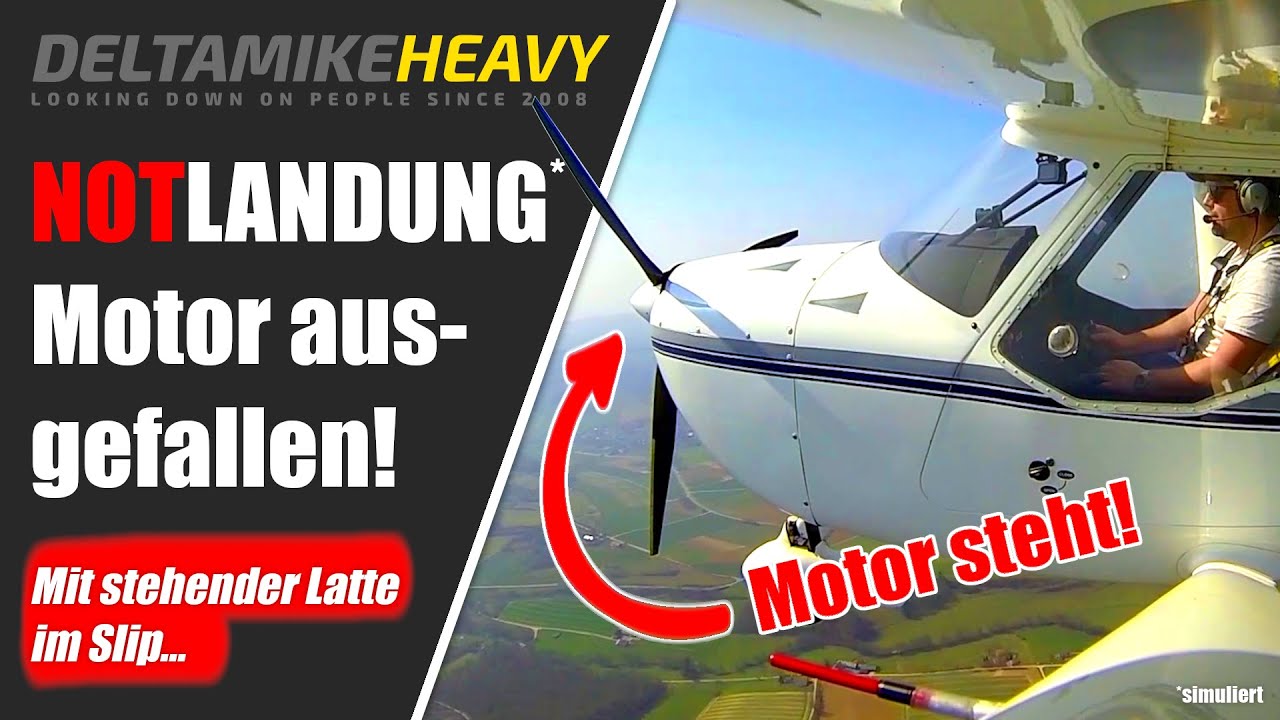 Notlandung mit Ultraleichtflugzeug! Motorausfall & Umkehrkurve!