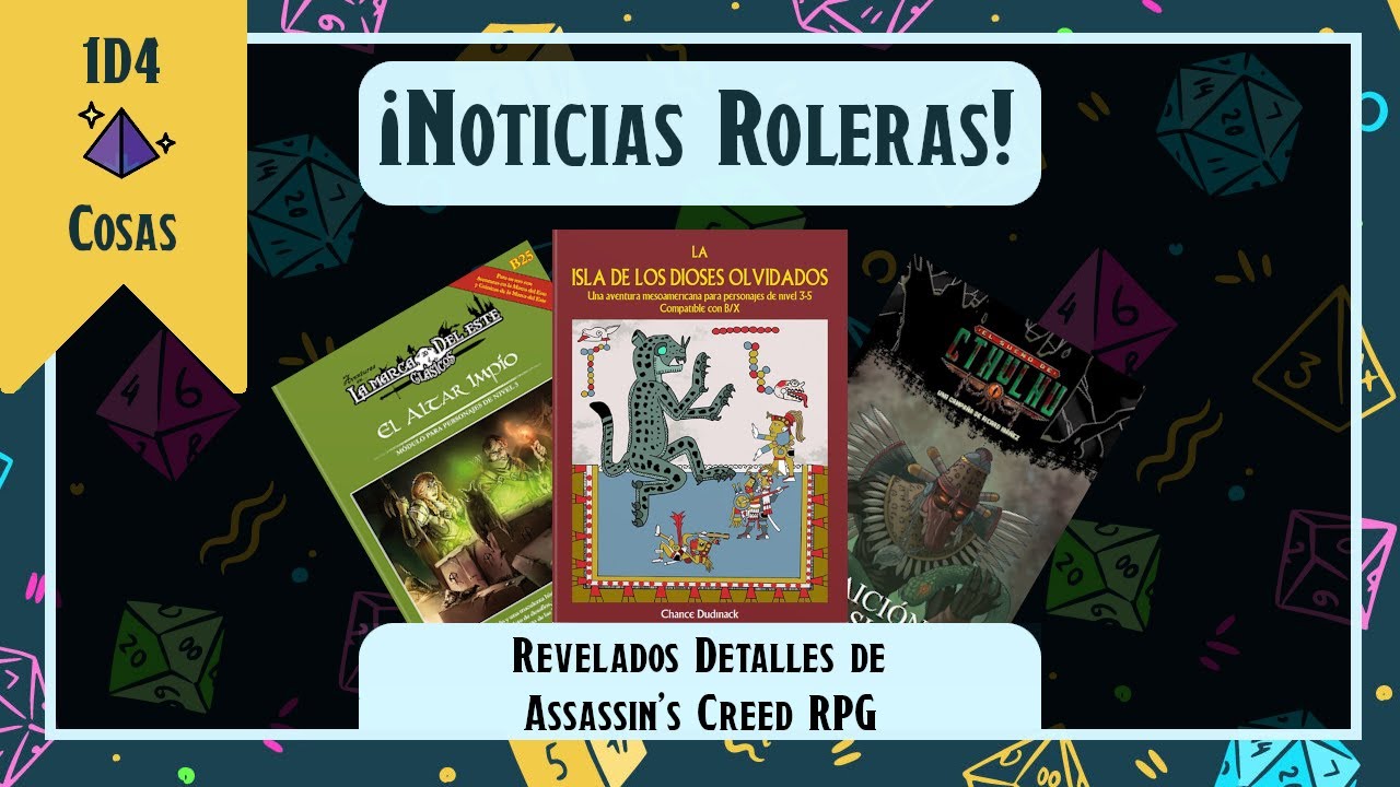 📰 Noticias Roleras 📰 Revelados Detalles de Assassin's Creed RPG | 1d4 Cosas ep. 127