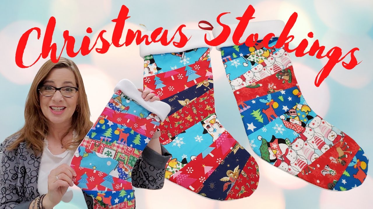 DIY Christmas Stockings from scrap fabric!