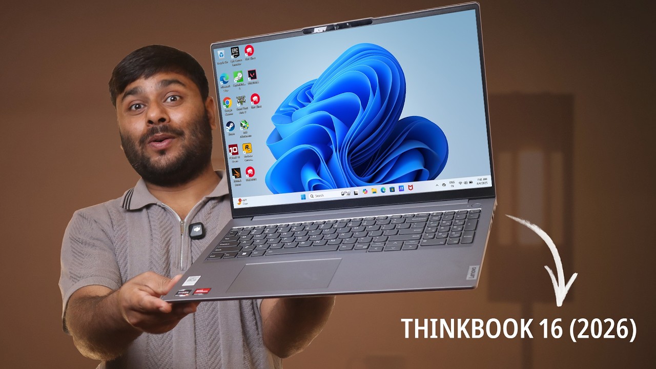 (2026) Lenovo Thinkbook 16 - Обзор и распаковка AMD Ryzen 5 | Суперкрутой ноутбук для всех? Flipkart
