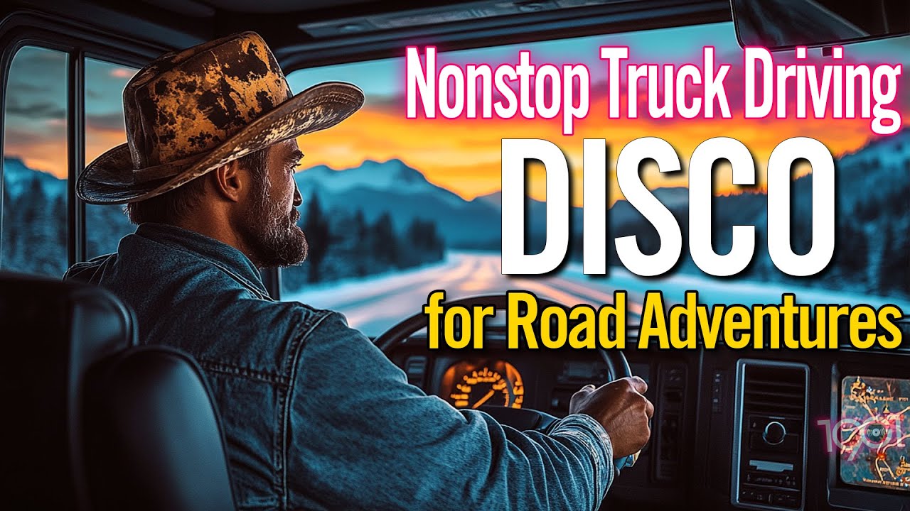 Nonstop Truck Driving Disco - Best 80s 90s Instrumental for Road Adventures - Relaxing Truck Music