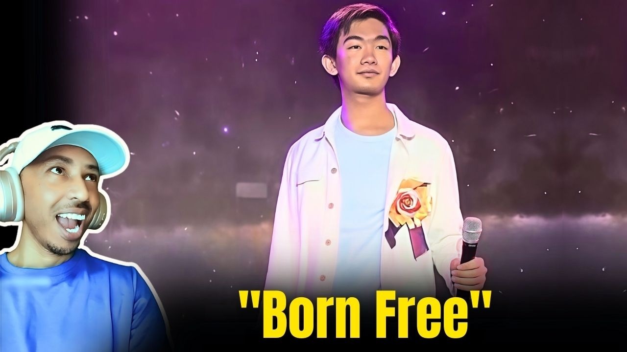 Rouelle Cariño - Born free (LIVE) | The Clone Of Matt Monro | ZuluModo REACTION