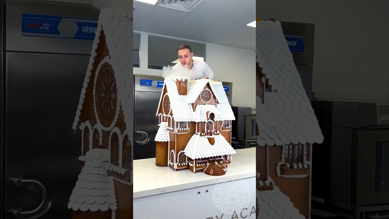 Chocolate Gingerbread House! 🏠 I want to wish everyone a Merry Christmas! #amauryguichon #chocolate