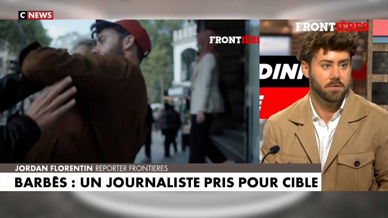 Agressé à Barbès par un Antifa, Jordan Florentin témoigne sur CNews !