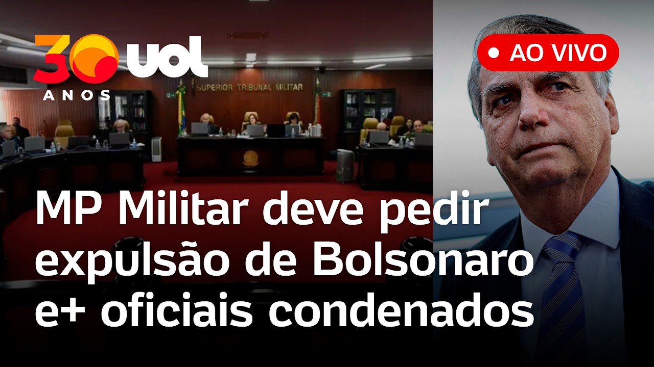 Bolsonaro no STM: MP Militar deve pedir expulsão de oficiais condenados por trama golpista; ao vivo