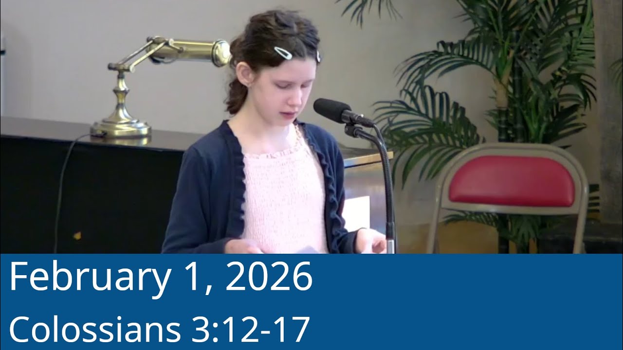 Bergen EPC Worship Service - February 1, 2026