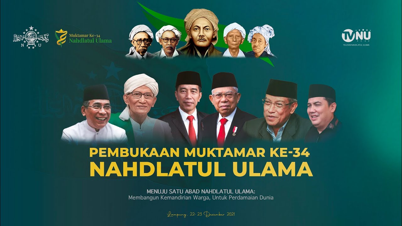 🔴 (LIVE) Pembukaan Muktamar 34 NU Lampung