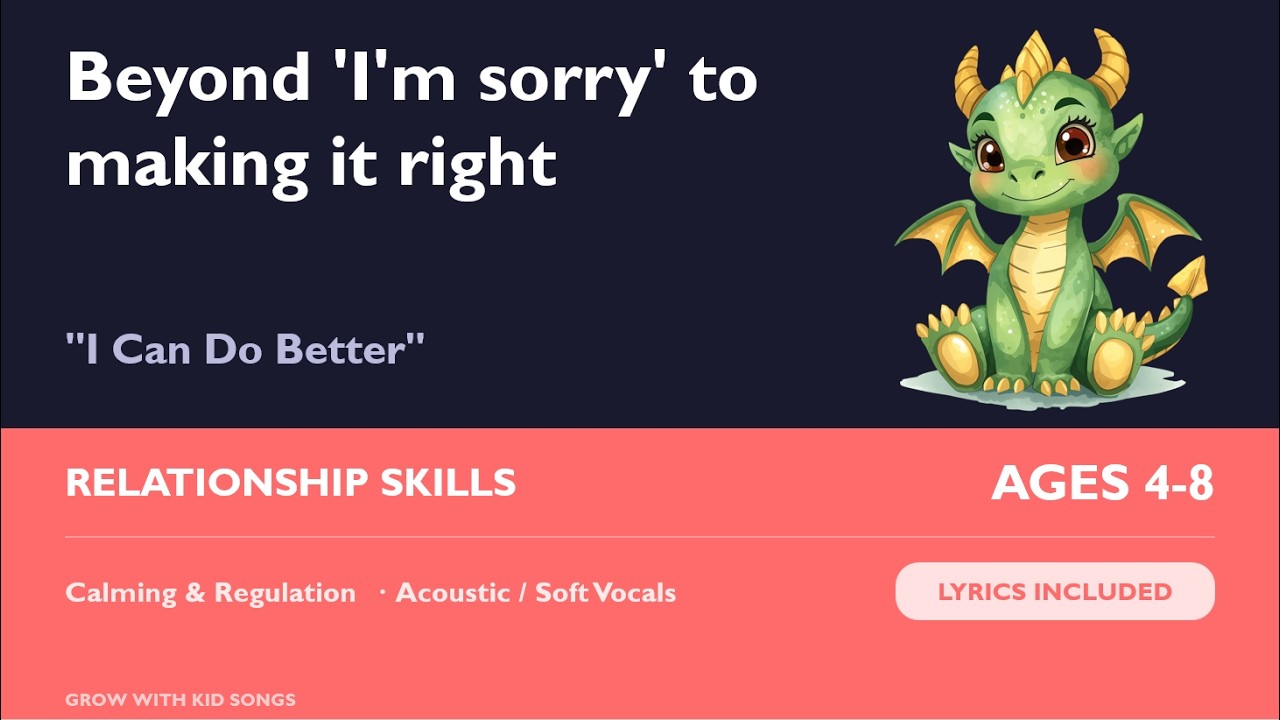 I can do better - Learning to apologize, sincerely - Lyrics Included