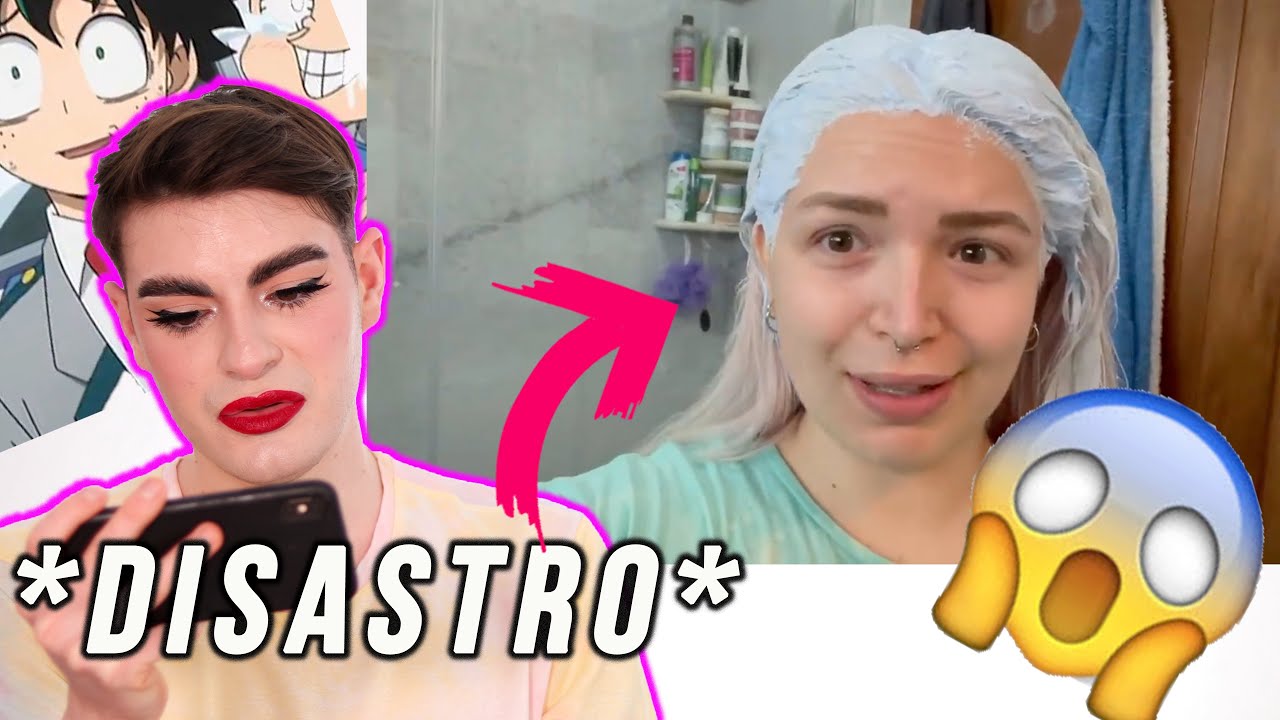 PARRUCCHIERE REAGISCE ALLA DECOLORAZIONE DI ILAMAKEUP02  || NIKOOOLASH