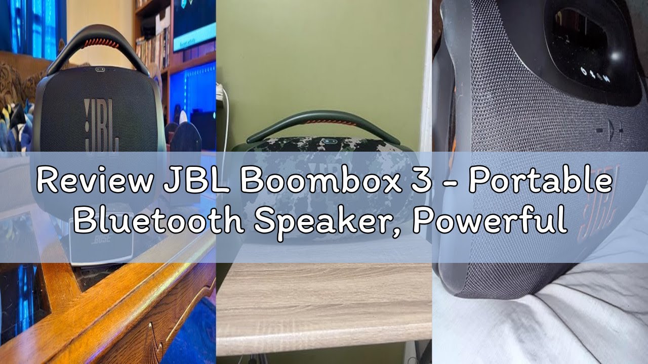 Review JBL Boombox 3 - Portable Bluetooth Speaker, Powerful Sound and Monstrous bass, IPX7 Waterproo