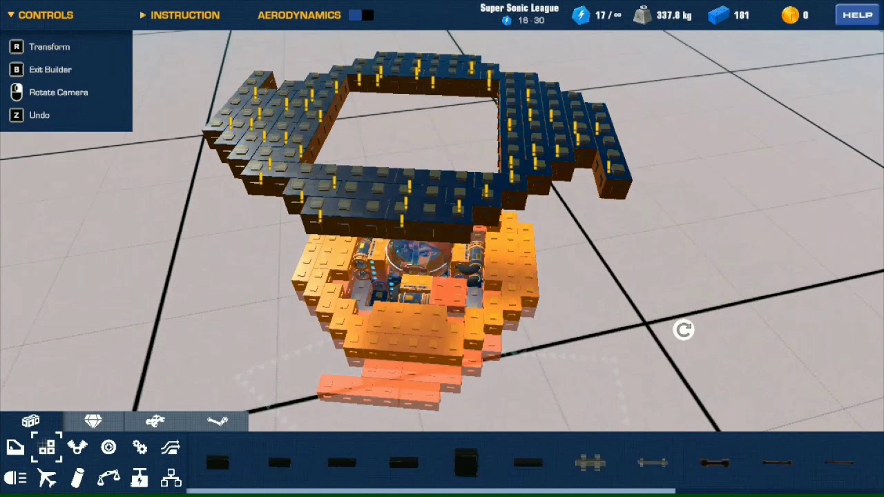 Making a beyblade in Trailmakers