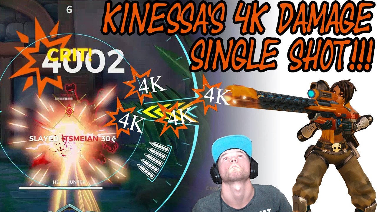 Kinessa 4k Damage In a Single Shot! How? [Paladins]