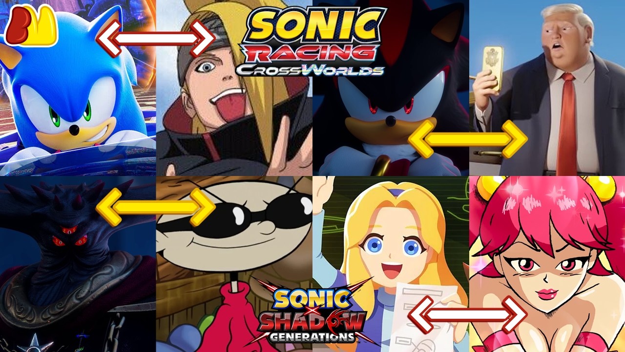 Same Voice Actor: Sonic Racing: CrossWorlds Edition + Sonic x Shadow Generations