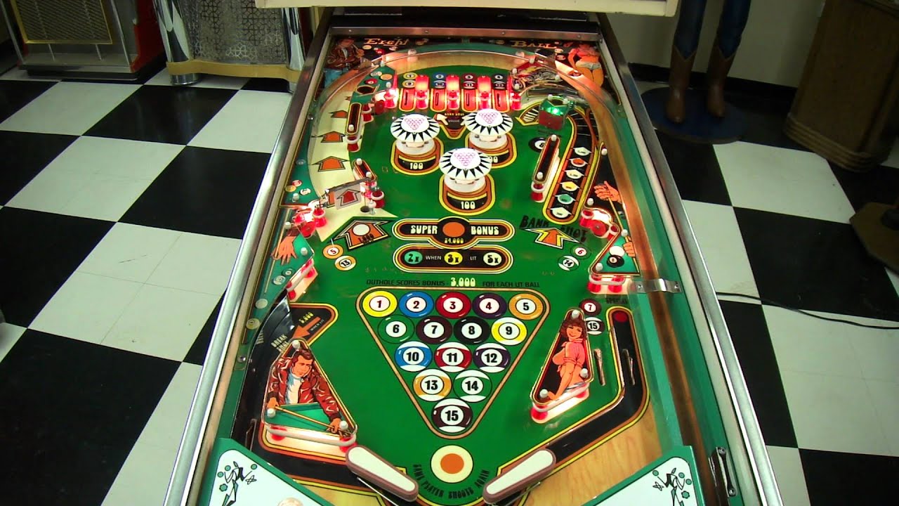 GONZO Bally 1977 EIGHT BALL 'FONZIE' PINBALL MACHINE HARRISBURG PLUS NEW SHOWROOM 1080P