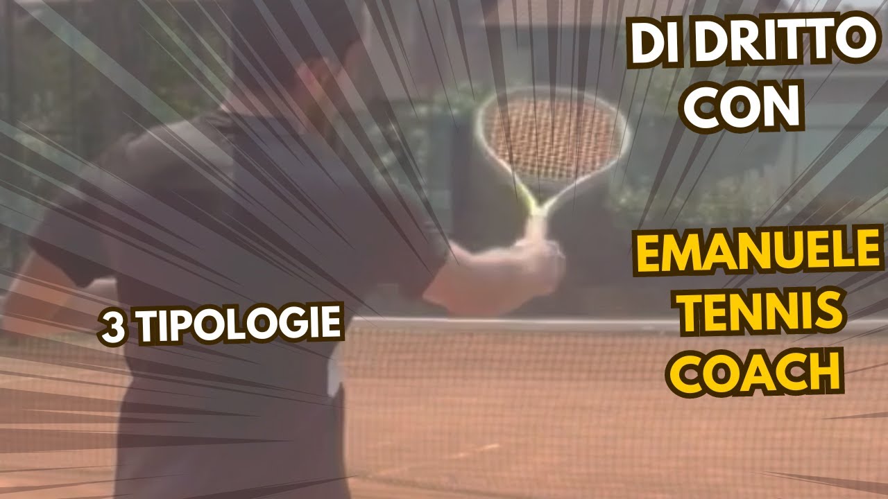 3 TIPOLOGIE DI DRITTO NEL TENNIS