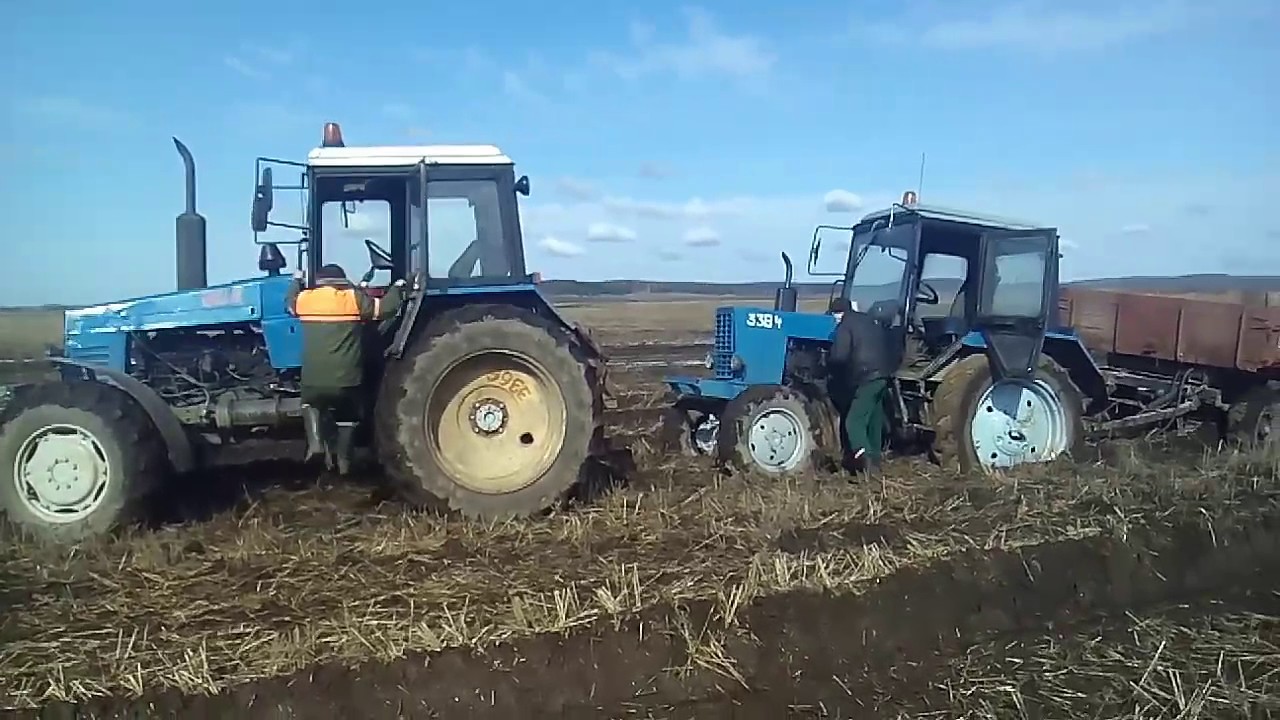 Буксировка мтз 82 спомащю мтз 1221