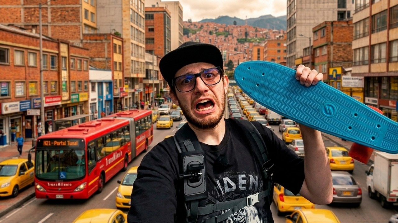 ¿Es peligroso? Así es patinar en una PENNY BOARD en BOGOTÁ