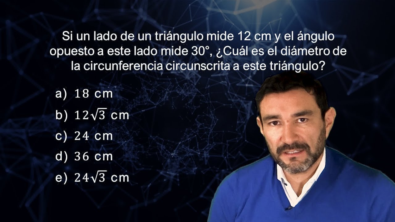 Miniclase de Geometría: Triángulo inscrito en circunferencia - Profe Mauro Quintana