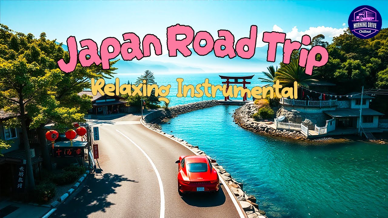 Calm Japanese Morning Road Trip 🌿 Drive and Chill Guitar & Saxophone Instrumental for Inner Harmony