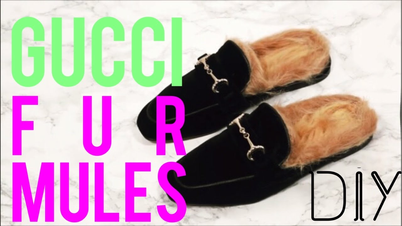 10 MINUTE GUCCI FUR MULES PRINCETOWN INSPIRED DIY