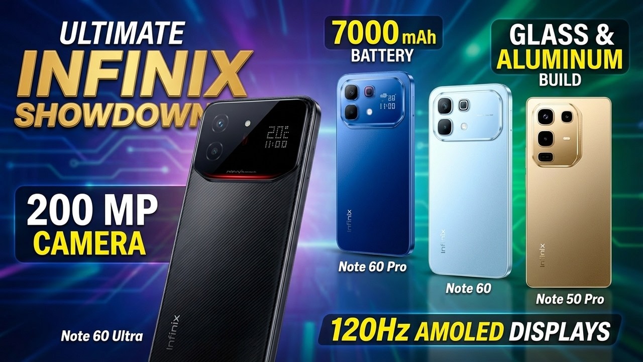 Infinix Note 60 Ultra vs Infinix Note 60 Pro vs Infinix Note 60 vs Infinix Note 50 Pro