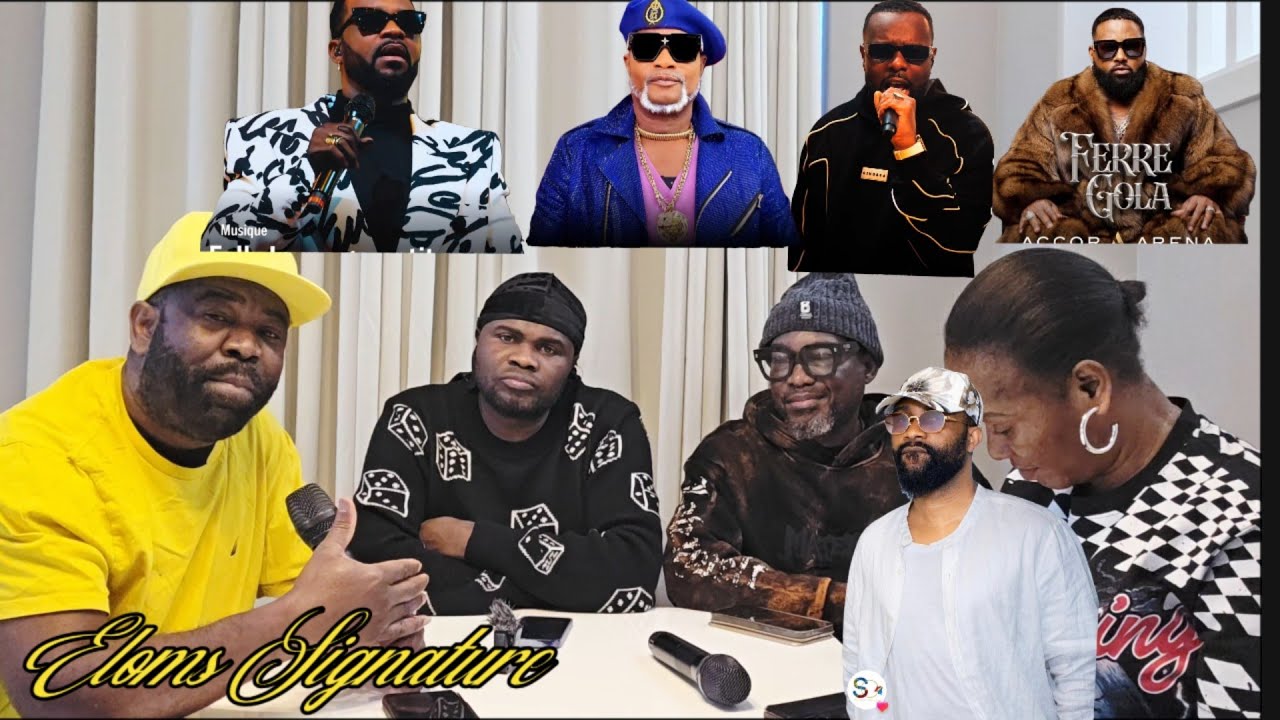 LE VIEUX PERE ET PAPA EMMANUEL AVEC UNE GOLOISE ..FALLY IP ET GIMS NA TABLE ROND