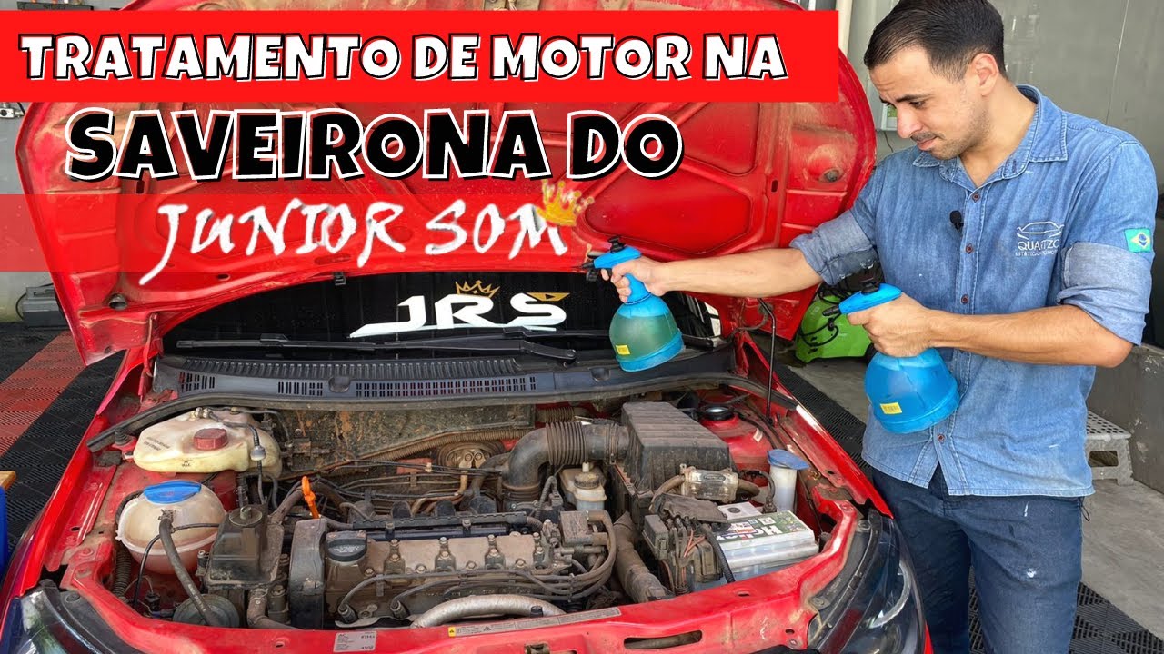 COMO LAVAR UM MOTOR DETALHADAMENTE NA SAVEIRO DO JR SOM
