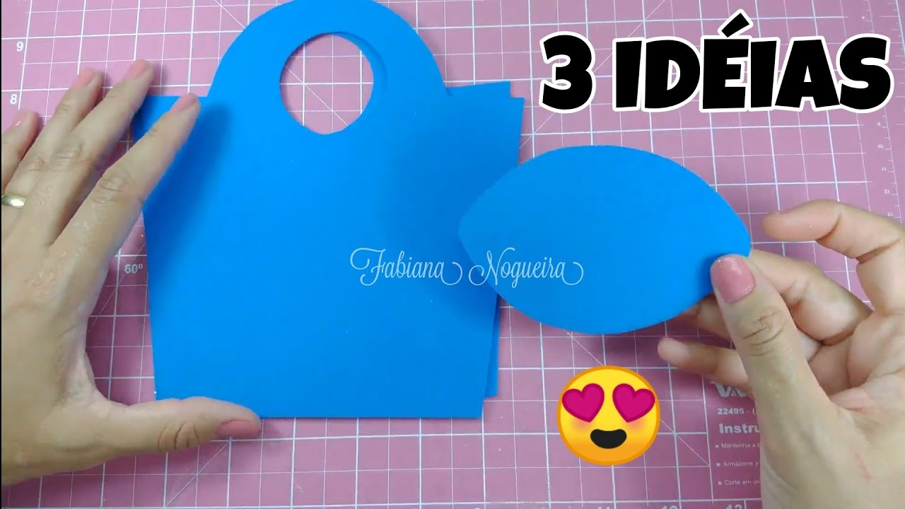 3 IDÉIAS FÁCEIS E LINDAS DE SACOLINHAS DE EVA 🛍️♥️