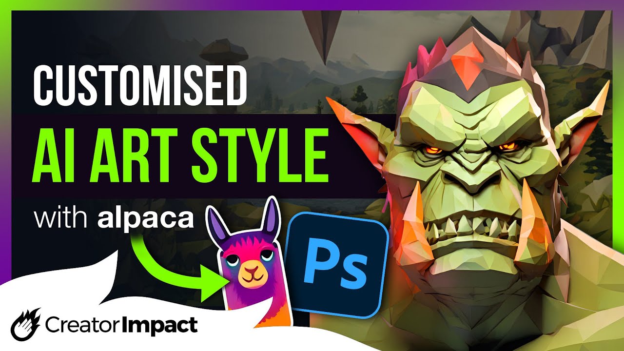 How to create a Custom AI Art model in Alpaca (for Photoshop)