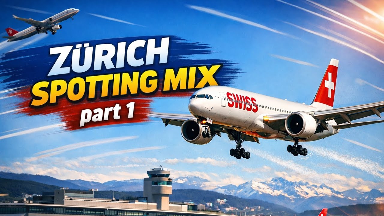 Zürich Planespotting MIX Part 1(Clips from 2024) #aviation #airplane #planespotting 