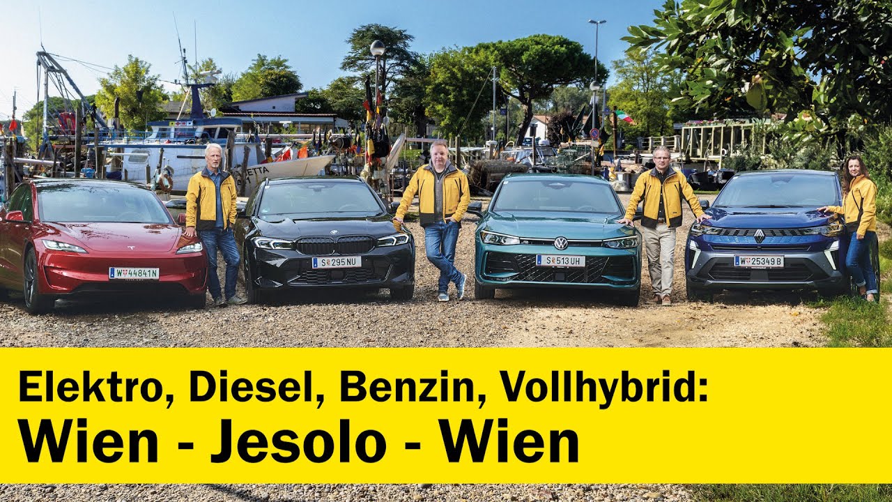 Vergleich: Diesel, Benziner, Elektro und Vollhybrid auf der Langstrecke | &Ouml;AMTC auto touring