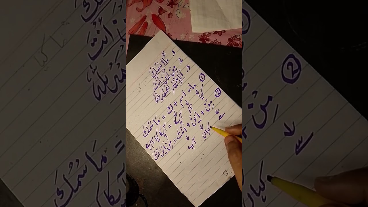 Arabic calligraphy tutorial by umme hafsa calligraphy artist 