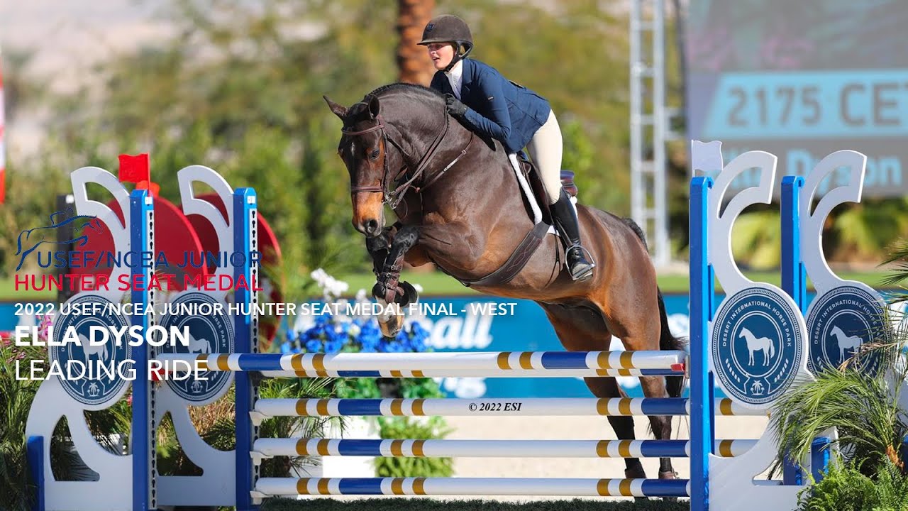 Junior Hunter Seat CHAMPION! Ella Dyson put on a clinic at the 2022 USEF/NCEA Medal Finals - West