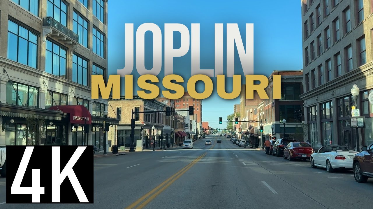 Road Tour of Downtown Joplin, Missouri in 4K - Joplin Driving Tour